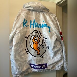 Limited edition Keith haring members only jacket XL peak 80s unique